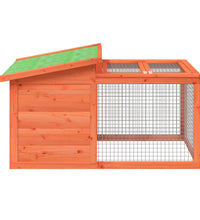 Kaninchenstall Braun 100,5x54x55 cm Massivholz Kiefer