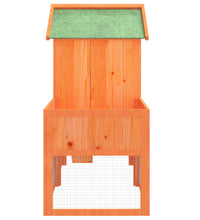 Kaninchenstall Braun 170x63x113 cm Massivholz Kiefer