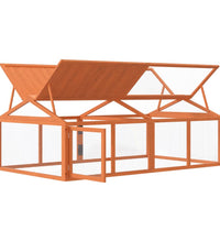 Freilaufgehege Braun 200x112,5x74 cm Massivholz Kiefer