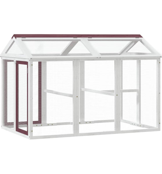 Freilaufgehege Mokka 141x94x104 cm Massivholz Kiefer