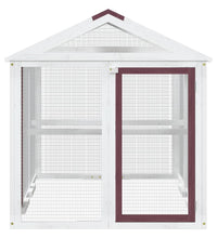 Freilaufgehege Mokka 141x94x104 cm Massivholz Kiefer