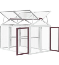 Freilaufgehege Mokka 141x94x104 cm Massivholz Kiefer