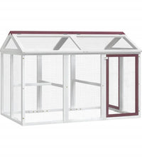 Freilaufgehege Mokka 141x94x104 cm Massivholz Kiefer