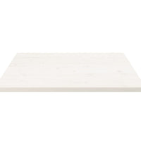 Tischplatte Weiß 80x80x2,5 cm Massivholz Kiefer Quadratisch