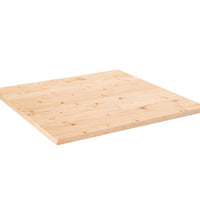 Tischplatte 90x90x2,5 cm Massivholz Kiefer Quadratisch