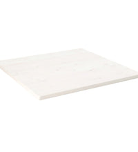 Tischplatte Weiß 90x90x2,5 cm Massivholz Kiefer Quadratisch