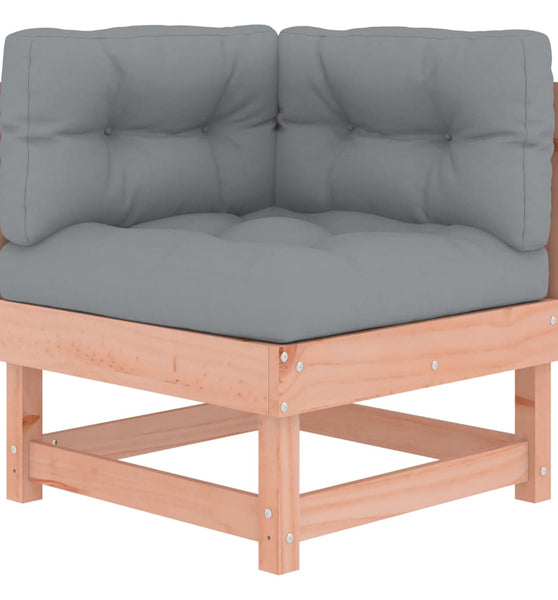 Ecksofa mit Kissen Massivholz Douglasie