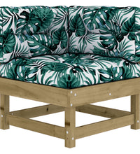 Ecksofa mit Kissen Kiefernholz Imprägniert