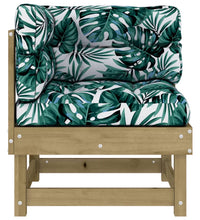 Ecksofa mit Kissen Kiefernholz Imprägniert