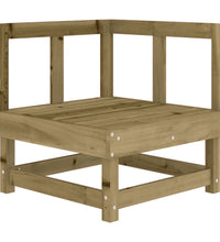 Ecksofa mit Kissen Kiefernholz Imprägniert