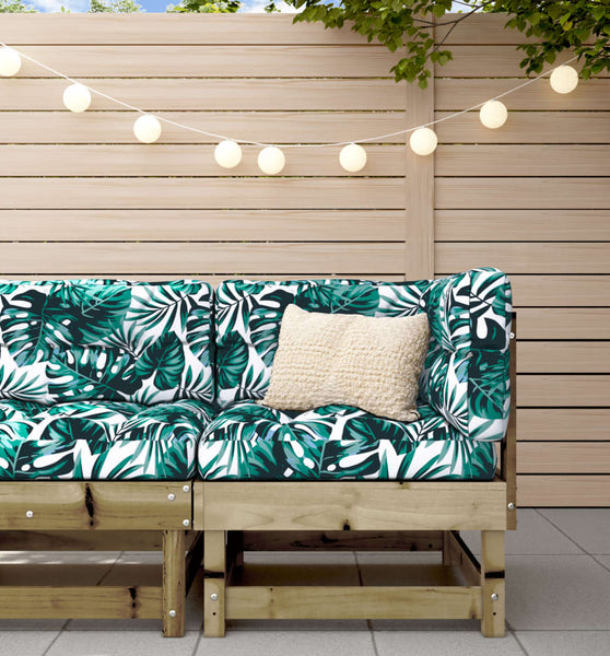 Ecksofa mit Kissen Kiefernholz Imprägniert