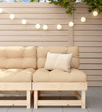 Mittelsofa mit Kissen Massivholz Kiefer