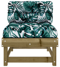 Mittelsofa mit Kissen Kiefernholz Imprägniert