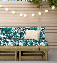 Mittelsofa mit Kissen Kiefernholz Imprägniert