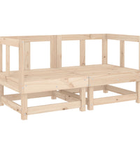 Ecksofas mit Kissen 2 Stk. Massivholz Kiefer