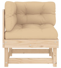 Ecksofas mit Kissen 2 Stk. Massivholz Kiefer