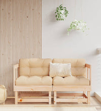 Ecksofas mit Kissen 2 Stk. Massivholz Kiefer