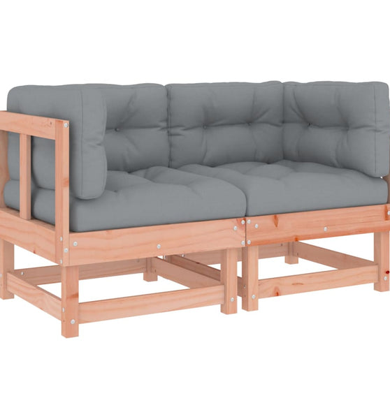 Ecksofas mit Kissen 2 Stk. Massivholz Douglasie