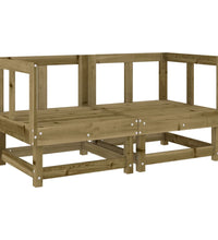 Ecksofas mit Kissen 2 Stk. Kiefernholz Imprägniert