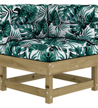 Ecksofas mit Kissen 2 Stk. Kiefernholz Imprägniert