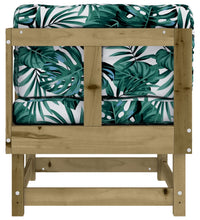 Ecksofas mit Kissen 2 Stk. Kiefernholz Imprägniert