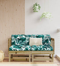 Ecksofas mit Kissen 2 Stk. Kiefernholz Imprägniert