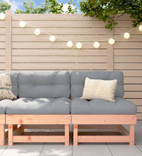 Mittelsofas mit Kissen 2 Stk. Massivholz Douglasie