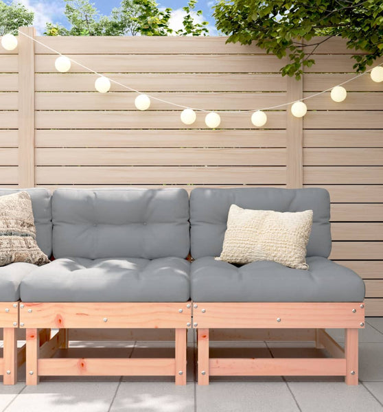Mittelsofas mit Kissen 2 Stk. Massivholz Douglasie