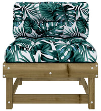 Mittelsofas mit Kissen 2 Stk. Kiefernholz Imprägniert