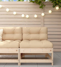 Mittelsofa mit Kissen Massivholz Kiefer