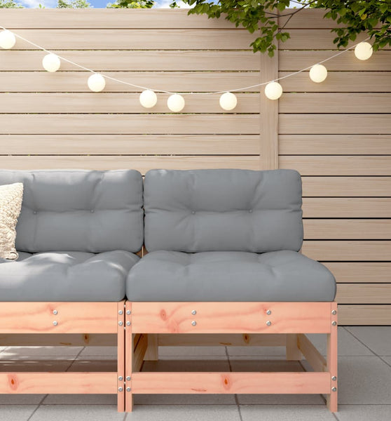 Mittelsofa mit Kissen Massivholz Douglasie