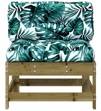 Mittelsofa mit Kissen Kiefernholz Imprägniert