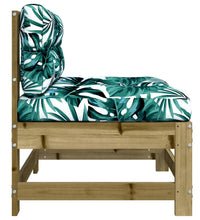 Mittelsofa mit Kissen Kiefernholz Imprägniert