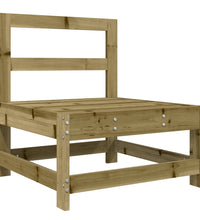 Mittelsofa mit Kissen Kiefernholz Imprägniert