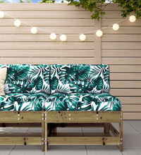 Mittelsofa mit Kissen Kiefernholz Imprägniert