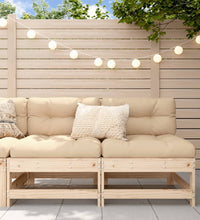 Mittelsofas mit Kissen 2 Stk. Massivholz Kiefer