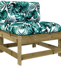 Mittelsofas mit Kissen 2 Stk. Kiefernholz Imprägniert
