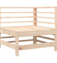 Ecksofa mit Kissen Massivholz Kiefer
