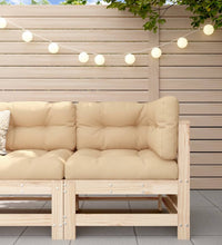 Ecksofa mit Kissen Massivholz Kiefer