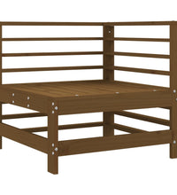 Ecksofa mit Kissen Honigbraun Massivholz Kiefer