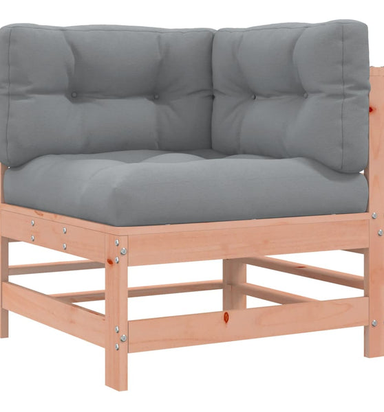 Ecksofa mit Kissen Massivholz Douglasie