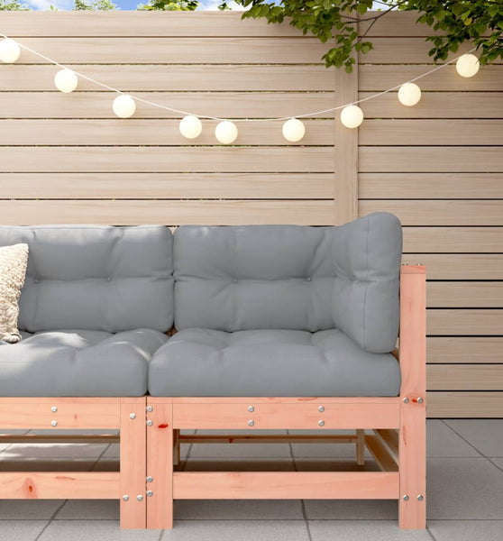 Ecksofa mit Kissen Massivholz Douglasie