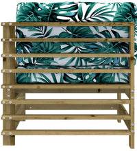 Ecksofa mit Kissen Kiefernholz Imprägniert