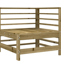 Ecksofa mit Kissen Kiefernholz Imprägniert