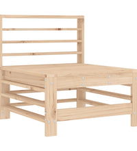 Mittelsofa mit Kissen Massivholz Kiefer