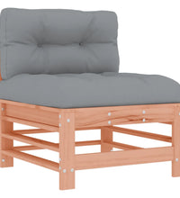 Mittelsofa mit Kissen Massivholz Douglasie
