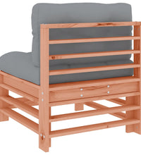 Mittelsofa mit Kissen Massivholz Douglasie
