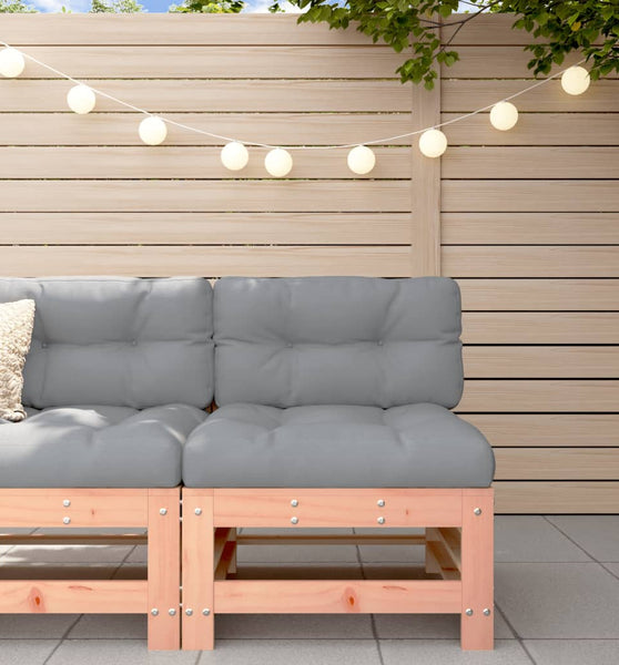 Mittelsofa mit Kissen Massivholz Douglasie