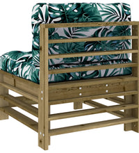 Mittelsofa mit Kissen Kiefernholz Imprägniert
