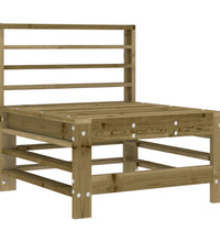 Mittelsofa mit Kissen Kiefernholz Imprägniert